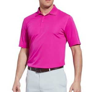 ❇️3/$30❇️ Mens Slazenger Pink Hydro-Dri UPF 30 Golf Polo Short Sleeve T-Shirt